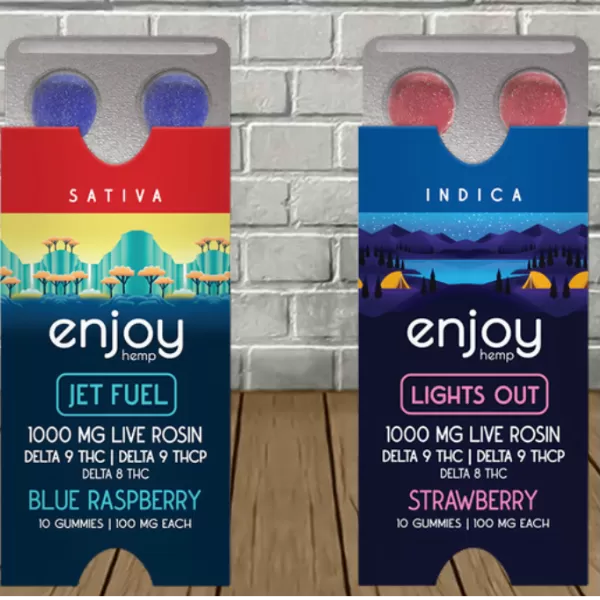 Enjoy Hemp Live Rosin D9 | THCP | D8 Blister Pack 1000mg Best Sales Price - Edibles