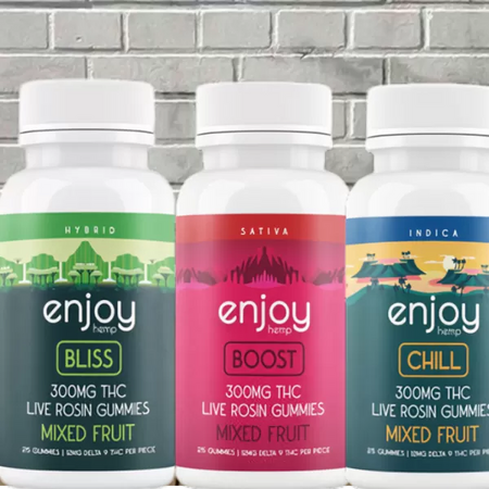 Enjoy Hemp Live Rosin Delta 9 THC Gummies 300mg Best Sales Price - Gummies