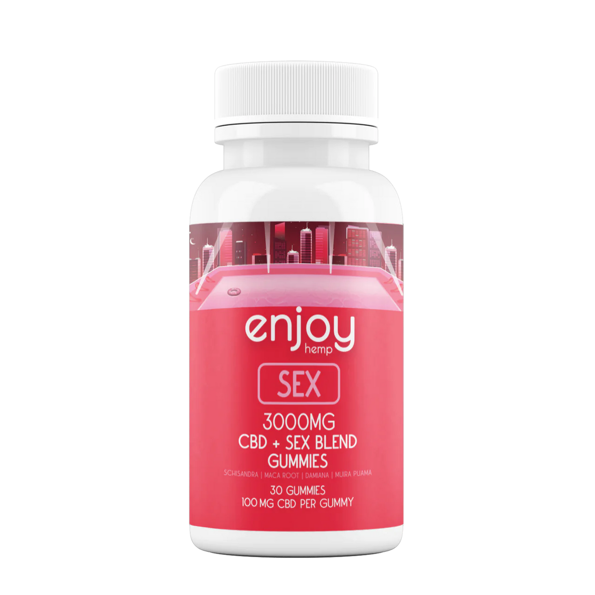 Enjoy Hemp Sex Gummies - Full Spectrum CBD + Maca Root + Schisandra + Damiana + Muira Puama Best Sales Price - Gummies