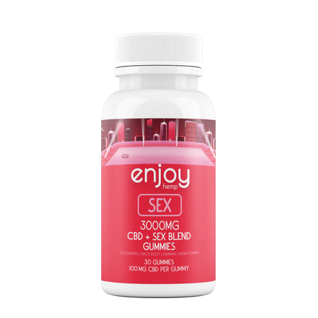 Enjoy Hemp Sex Gummies - Full Spectrum CBD + Maca Root + Schisandra + Damiana + Muira Puama Best Sales Price - Gummies