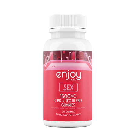 Enjoy Hemp Sex Gummies - Full Spectrum CBD + Maca Root + Schisandra + Damiana + Muira Puama Best Sales Price - Gummies