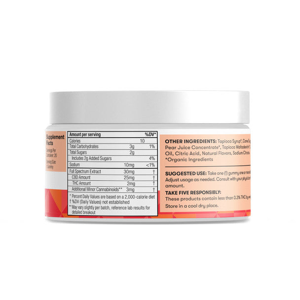 FIVE CBD Gummies - CBD & THC Edible Full Spectrum Multiflavored Gummies 25MG Best Sales Price - Gummies