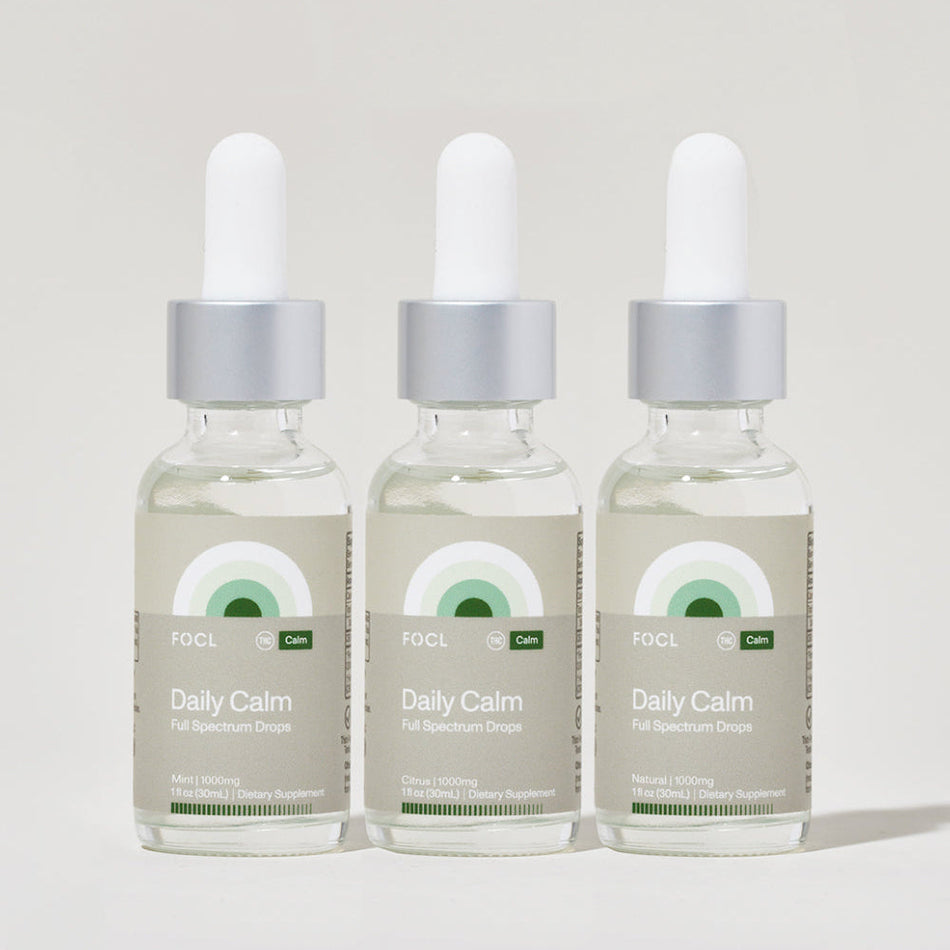 FOCL Daily Calm Full Spectrum Drops - 1000mg Variety Pack