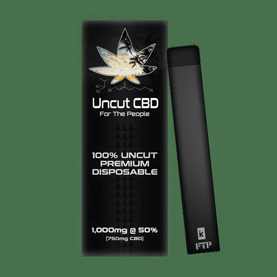 Uncut Disposable CBD Vape Pen - 1,000MG @ 50% | x1