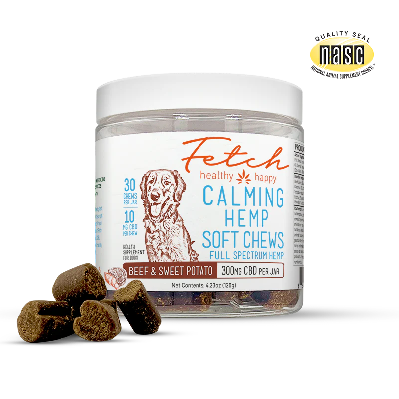 Calming Hemp Soft Chews for Dogs | Sweet Potato & Beef