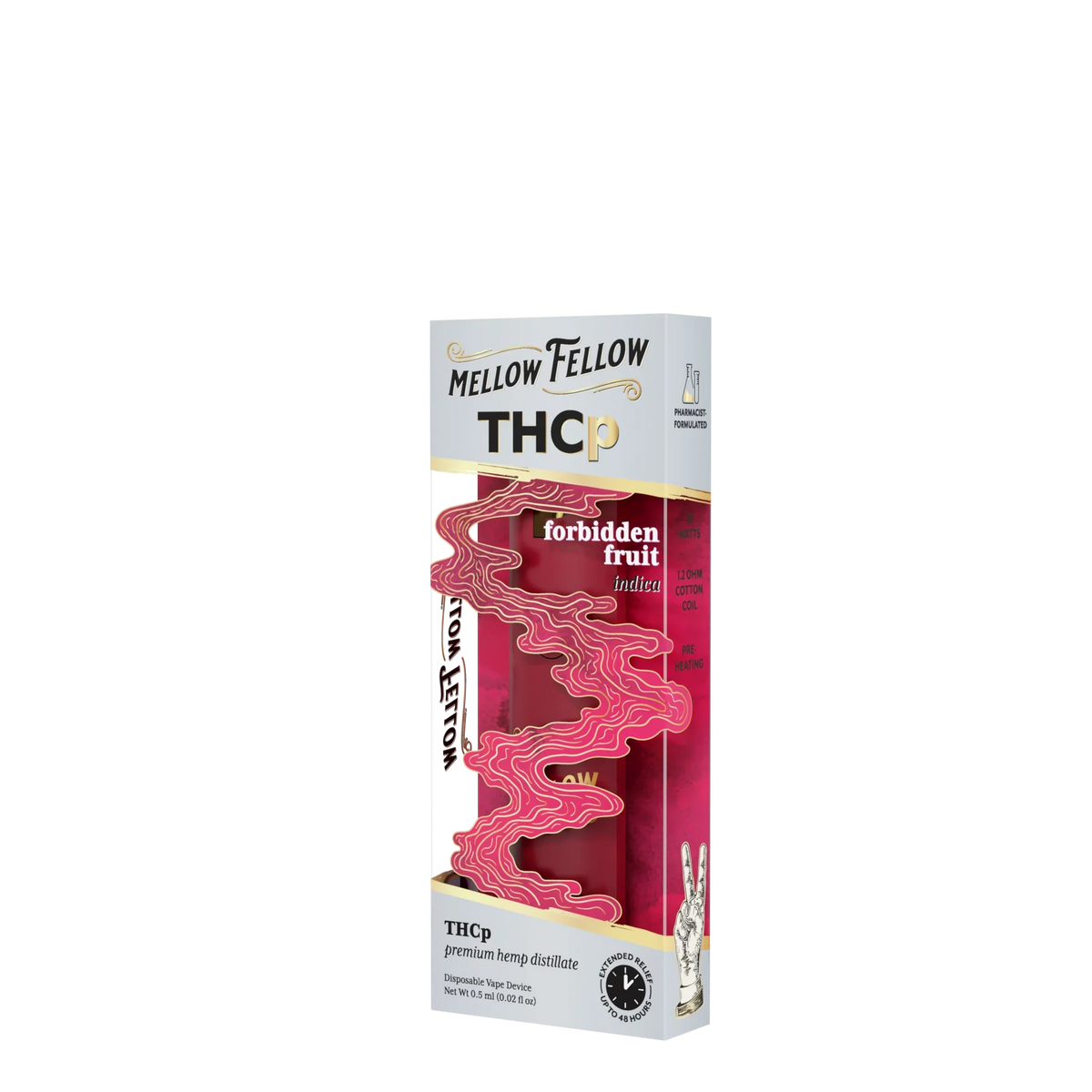 Mellow Fellow THCp 0.5g Disposable Vape - Forbidden Fruit (Indica) Best Sales Price - Vape Pens