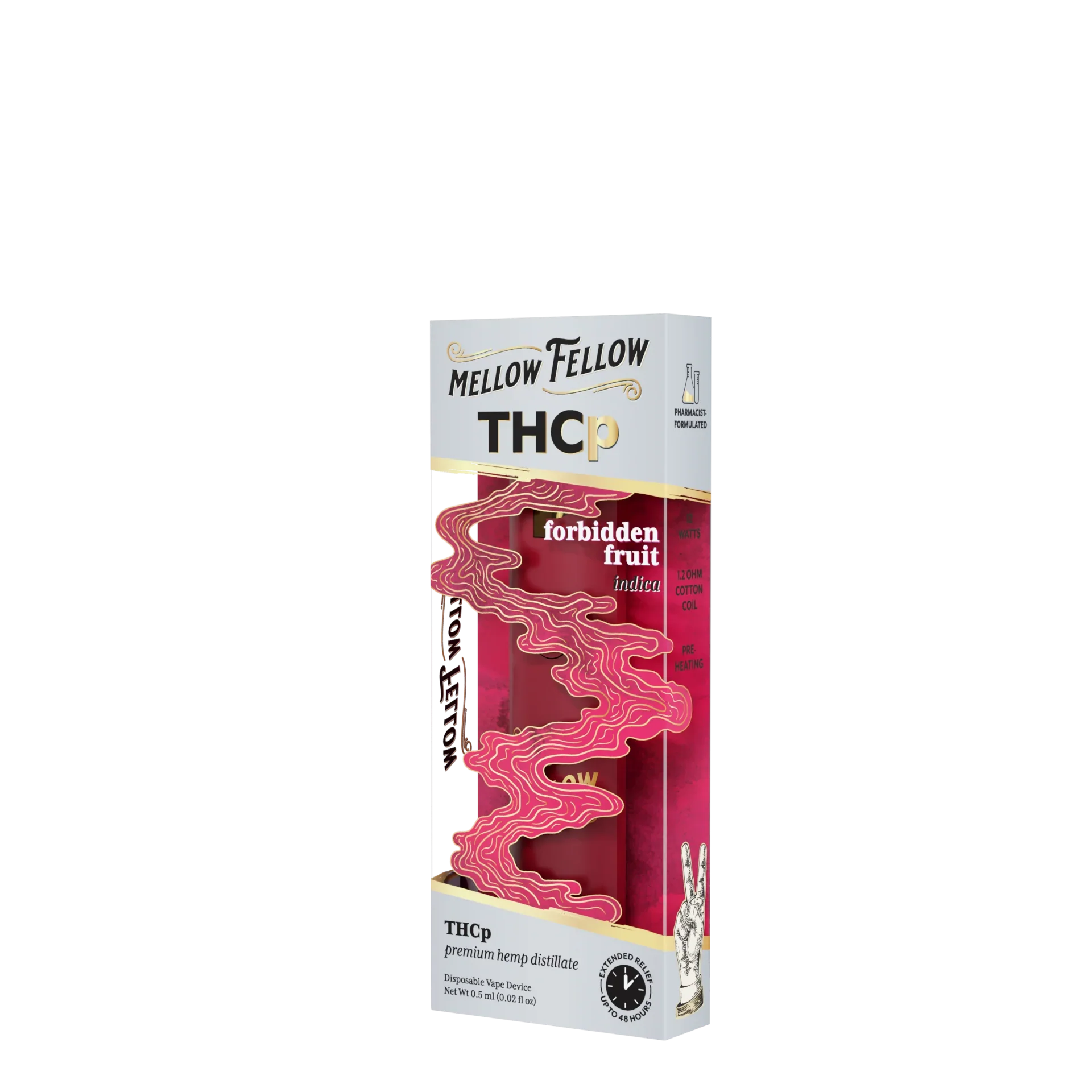 Mellow Fellow THCp 0.5g Disposable Vape - Forbidden Fruit (Indica) Best Sales Price - Vape Pens