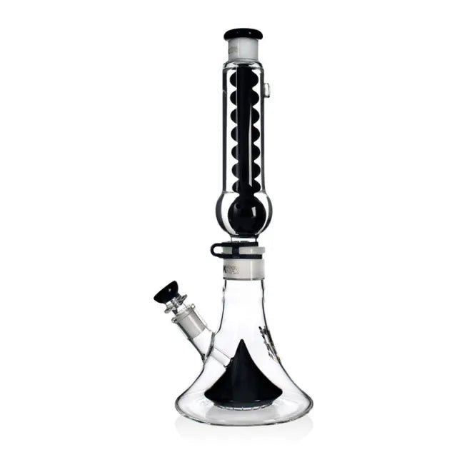 15" Freezable Glycerin Beaker Glass Bong Modular Design with Showerhead Perc