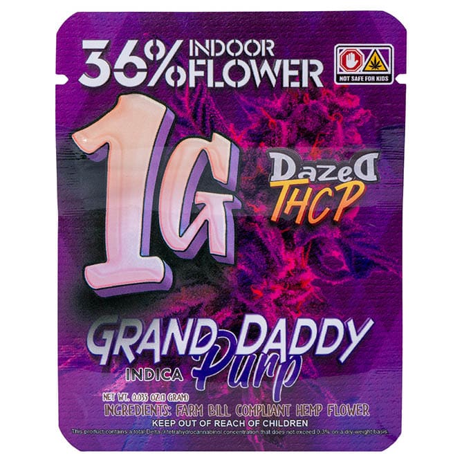 Dazed THCP Premium Indoor Flower 1g – Grand Daddy Purp