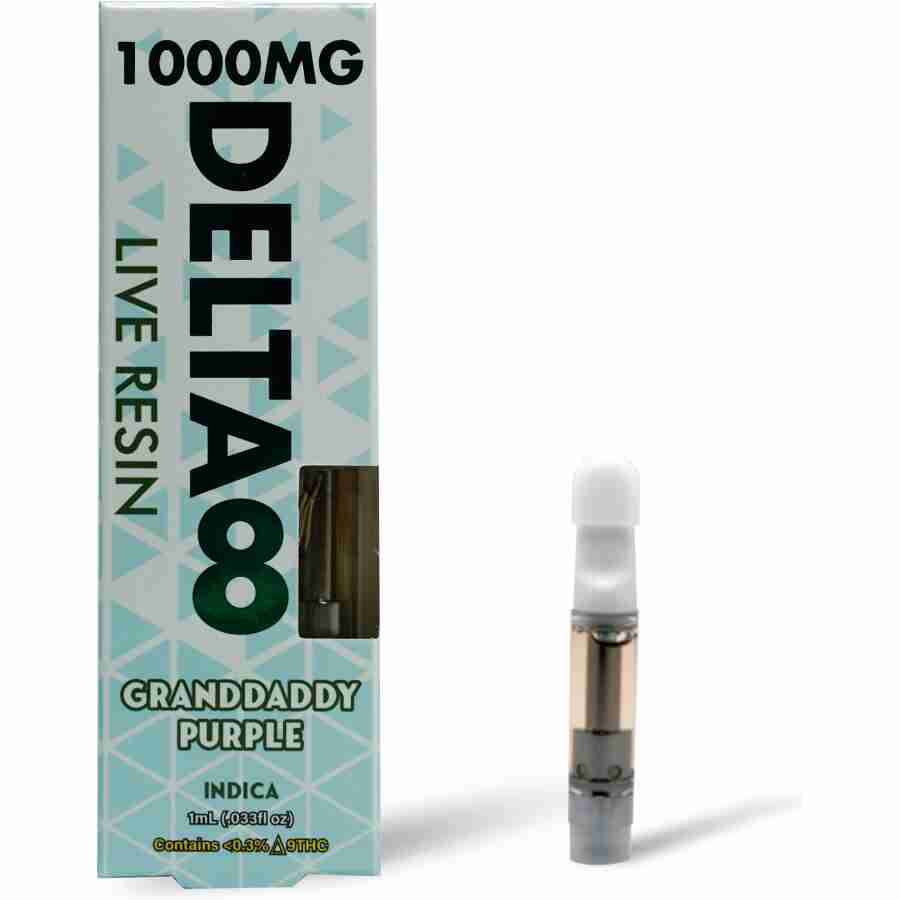 CannaXtra Granddaddy Purple Live Resin Delta 8 Cartridge (1g) Best Sales Price - Vape Cartridges