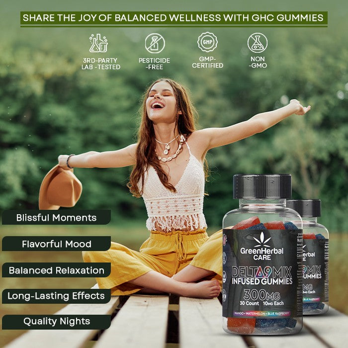 Green Herbal Care GHC Delta-9 THC Gummies (Assorted) Best Sales Price - Edibles