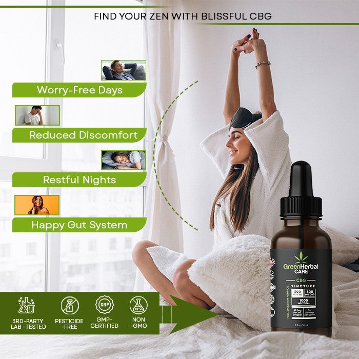 Green Herbal Care GHC Full Spectrum CBG/CBD Oil Best Sales Price - Tincture Oil