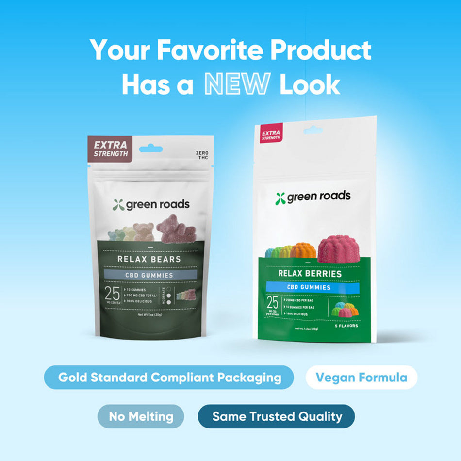 Green Roads Extra Strength CBD Relax Berries - (30ct) 750mg Best Sales Price - Gummies