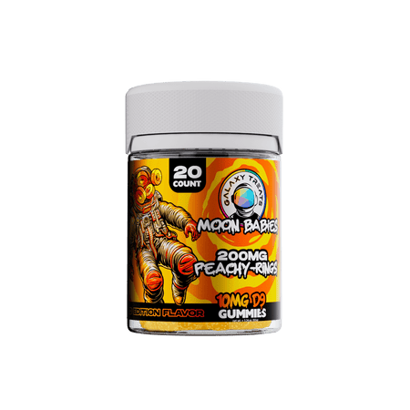 Galaxy Treats Peachy Rings D9 Gummies (20ct) Best Sales Price - Gummies