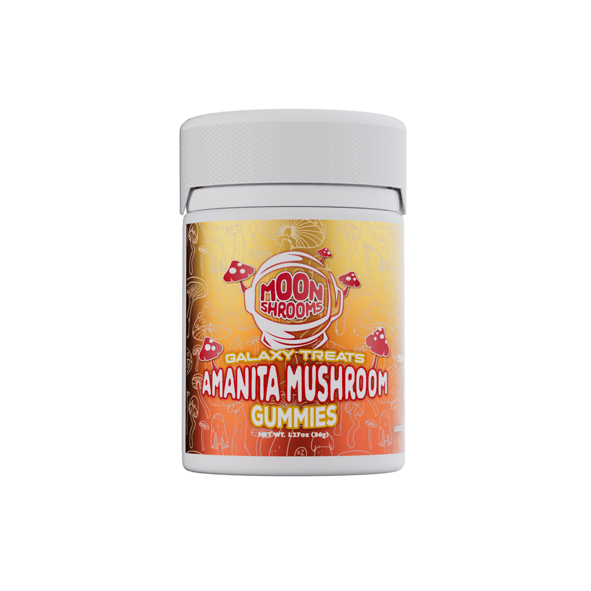 Galaxy Treats Cherry Berry Moon Shrooms 6000mg Amanita Mushroom Gummies (8ct) Best Sales Price - Gummies