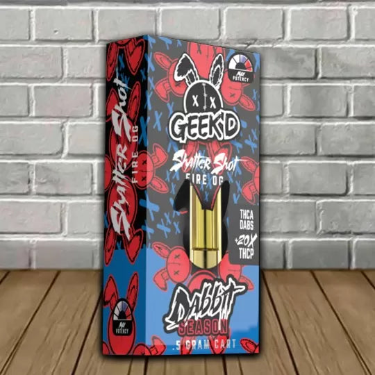 Geek’d Extracts Dabbit Season THCa 20x Cartridge 0.5g Best Sales Price - Vape Cartridges
