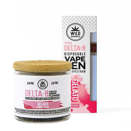 Wild Orchard Bundle | Delta 8 Hemp Flower 4g Jar and Vape Pen 250mg Best Sales Price - Vape Pens