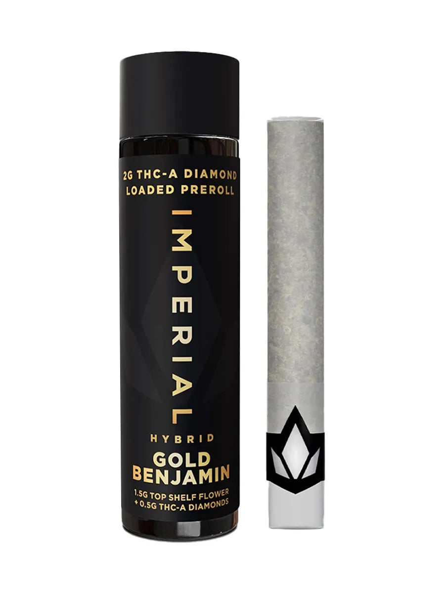 Gold Benjamin Imperial THCA Diamond Loaded Pre-Roll 2G