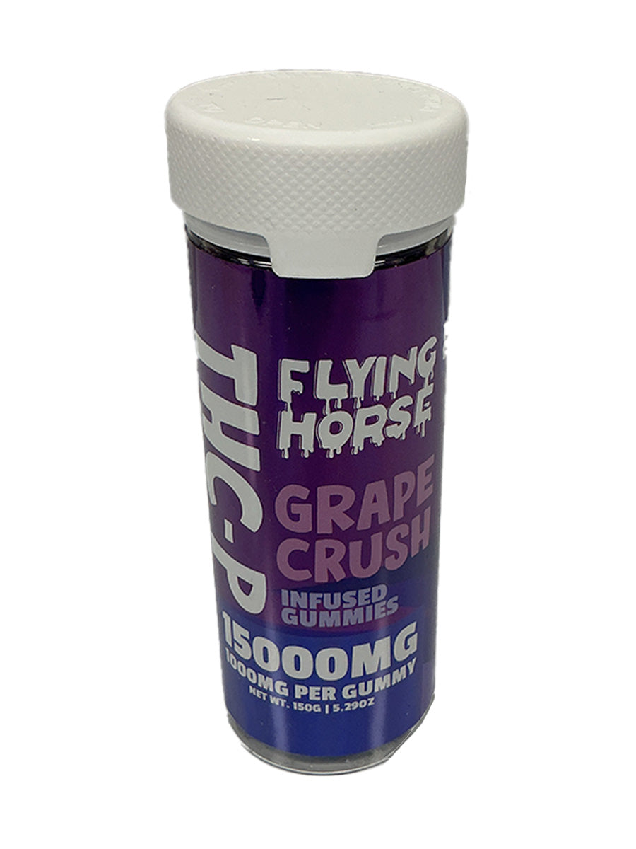 Grape Crush Flying Horse THCP Infused Gummies 15000MG 15ct