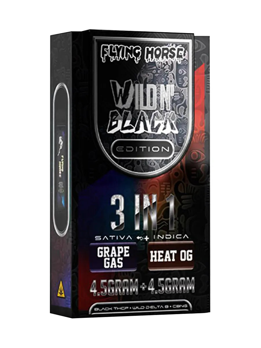 Grape Gas | Heat OG Flying Horse Wild’N Black 3in1 Vape 9G