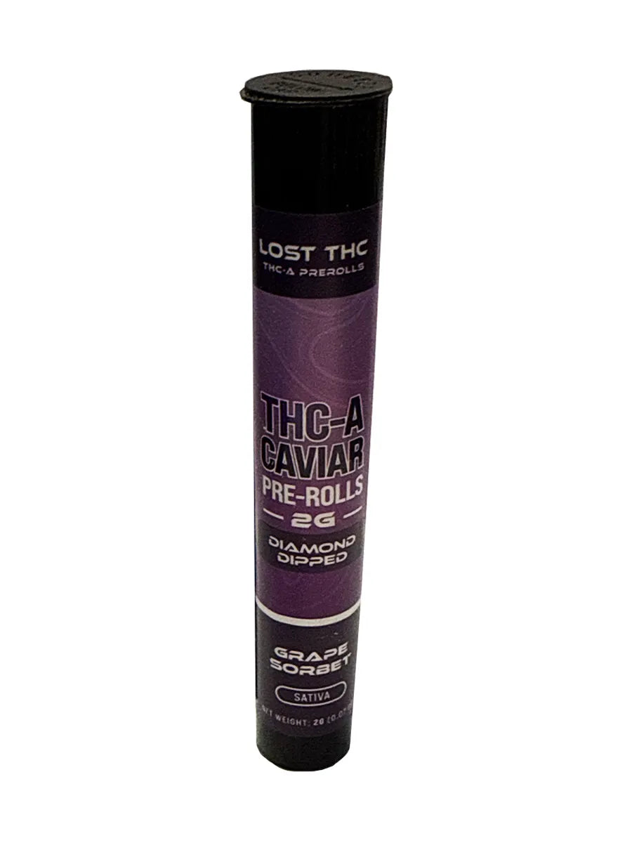 Grape Sorbet Lost THC THC-A Caviar Diamond Dipped Pre-Roll 2G