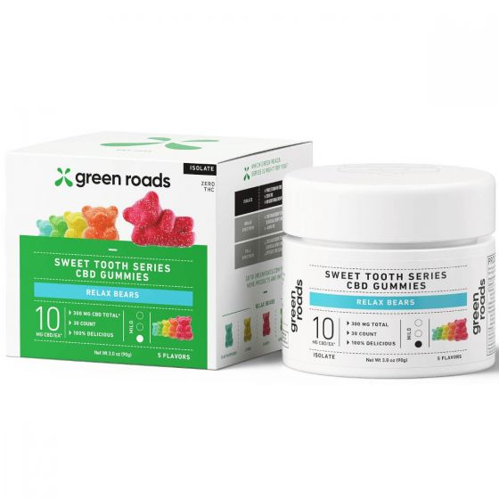 Green Roads CBD Gummies | Extra Strength Relax Bears | (30ct) 750mg Best Sales Price - Gummies