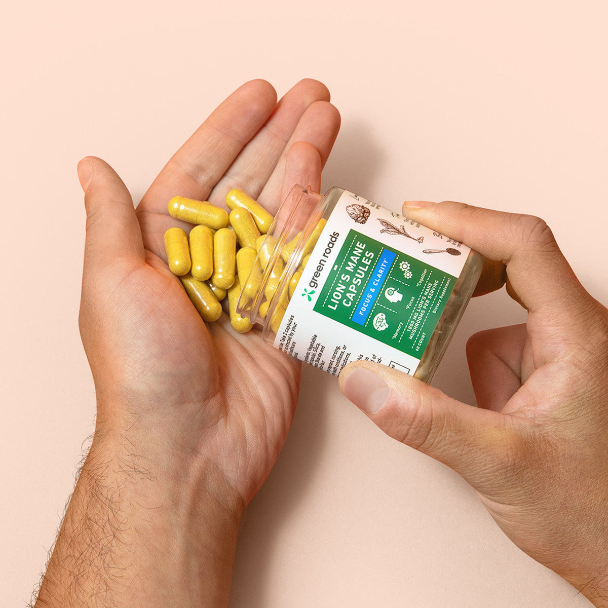 Green Roads Lion's Mane Focus & Clarity Mushroom Capsules Best Sales Price - Edibles