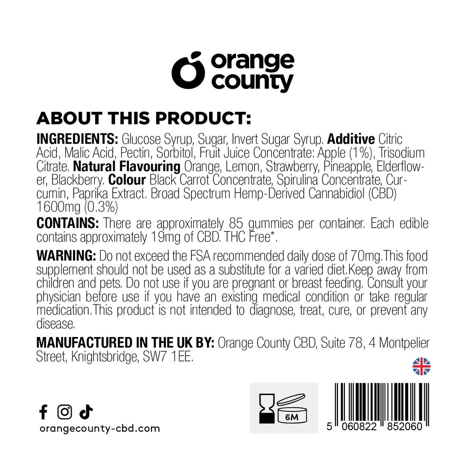 CBD Gummy Bottles (Large Tub)