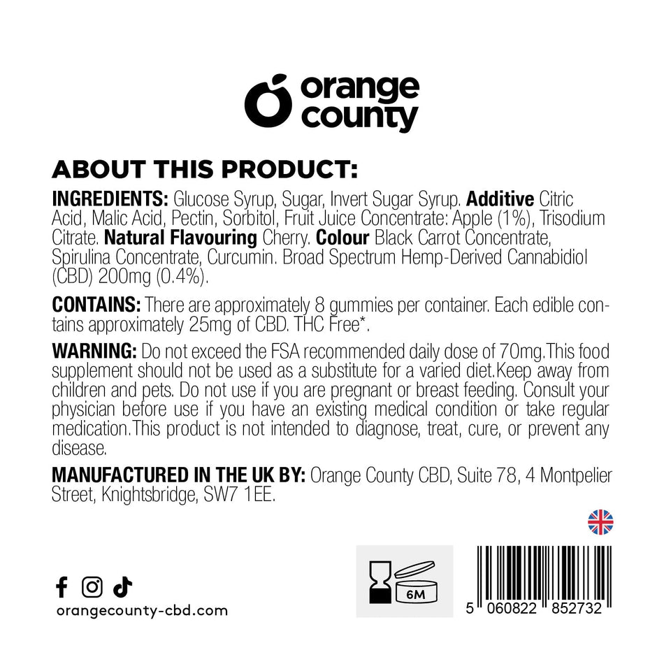 CBD Gummy Cherries Grab Bag (200mg)