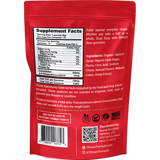 Tillmans Tranquils Watermelon 260mg Gummies – 25:1 Best Sales Price - Gummies