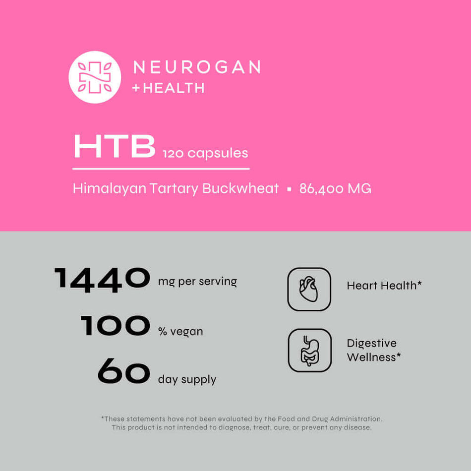 Neurogan Health Himalayan Tartary Buckwheat (HTB) Capsules