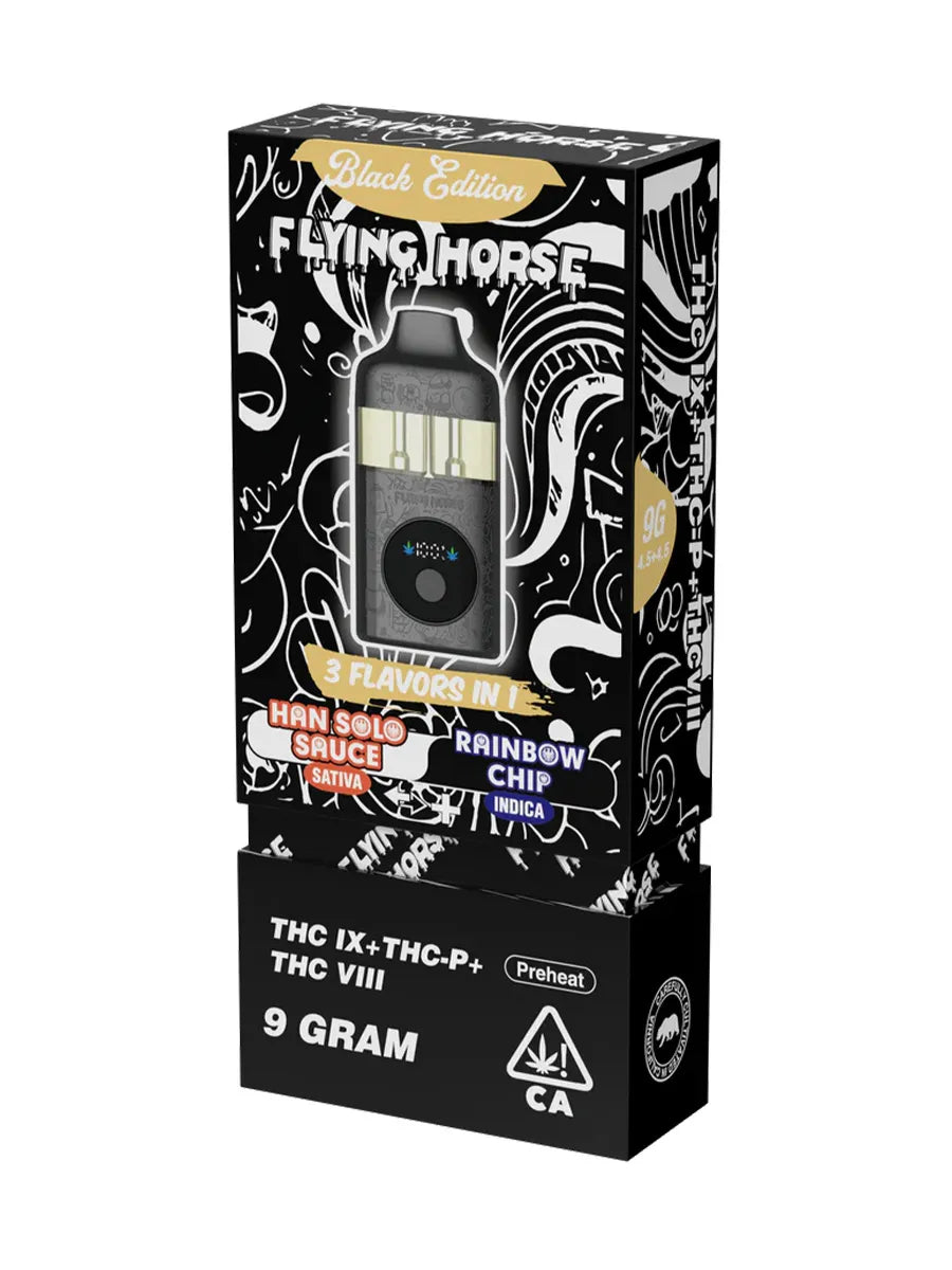 Han Solo Sauce | Rainbow Chip Flying Horse Black Edition Disposable 9G