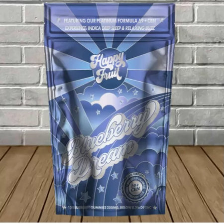 Happy Fruit Blueberry Dream Gummies Delta 9 | CBN Best Sales Price - Gummies