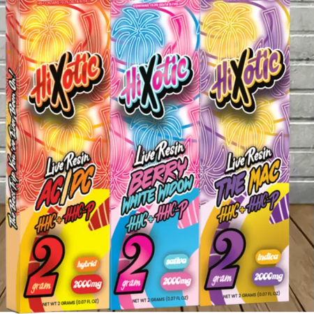 Hixotic Live Resin HHC + HHCP Disposable 2g Best Sales Price - Vape Pens