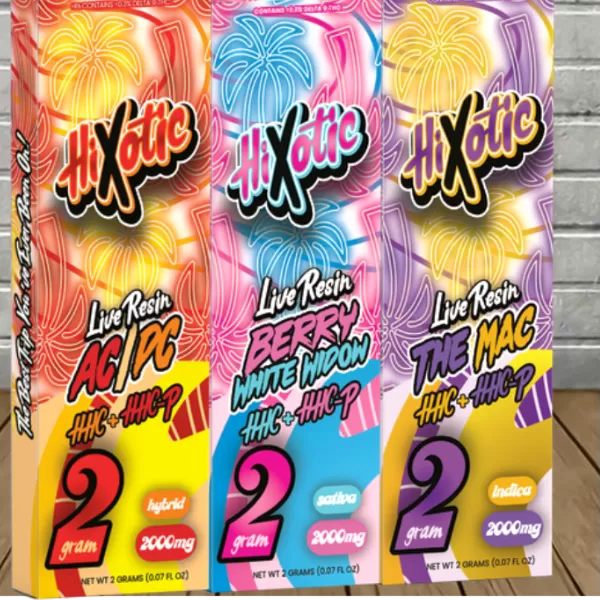 Hixotic Live Resin HHC + HHCP Disposable 2g Best Sales Price - Vape Pens