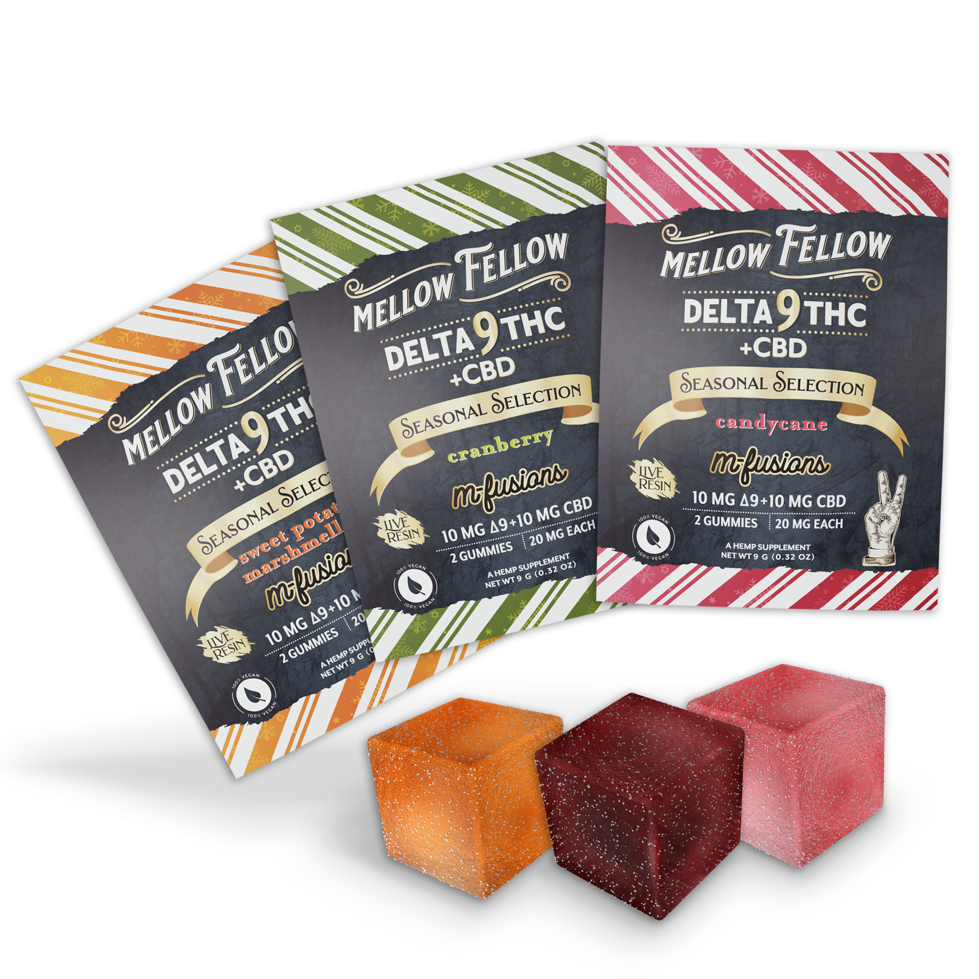 Live Resin Delta 9 Edibles - Seasonal Selections - Sampler Best Sales Price - Edibles