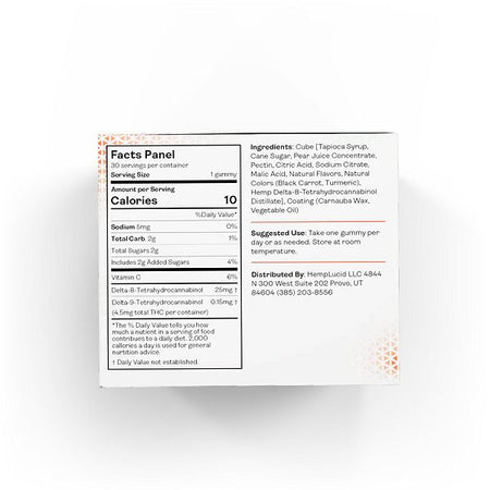 Hemplucid Delta 8 THC Gummy Cubes 750mg – 30 Count Best Sales Price - Gummies