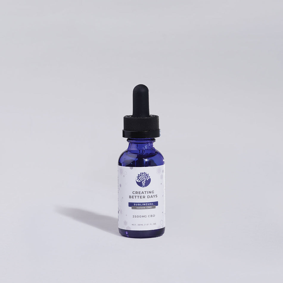 CBD Isolate Sublingual 2500 MG Tinctures