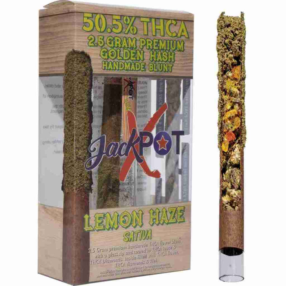 JackPotX Golden Hash THCa Pre Roll 2.5g – Lemon Haze