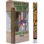JackPotX Golden Hash THCa Pre Roll 2.5g – Sour Glue