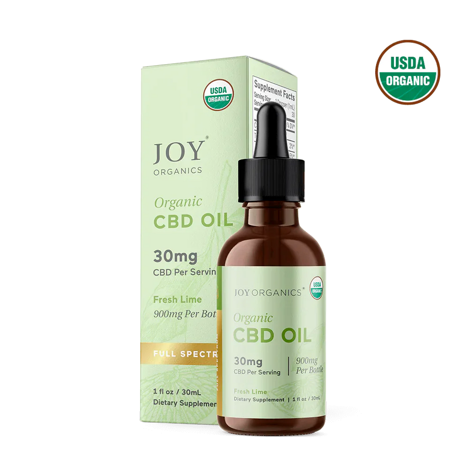 Joy Organics Fresh Lime: Organic Full Spectrum CBD Tincture with THC Best Sales Price - Tincture Oil