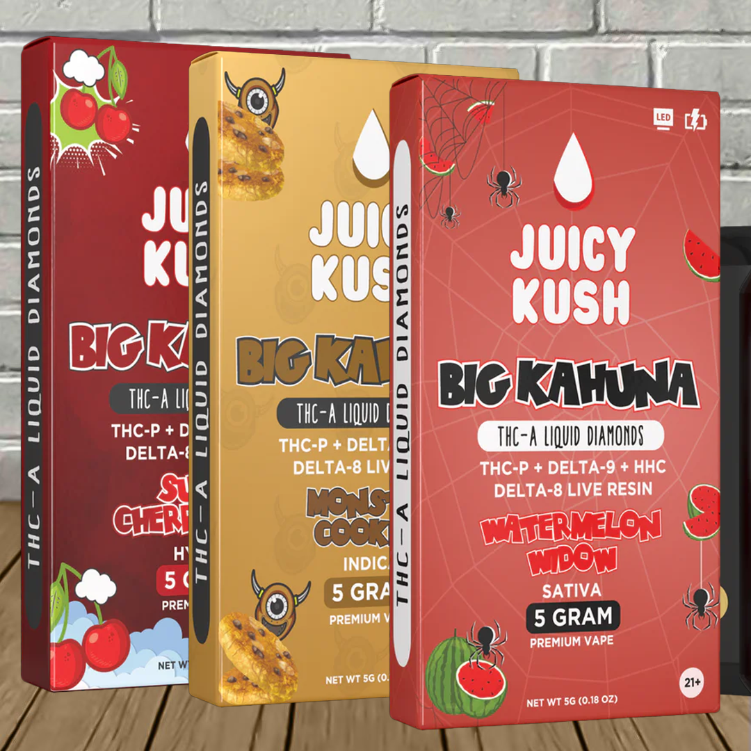 Juicy Kush Big Kahuna THCa Liquid Diamonds Disposable 5g Best Sales Price - Vape Pens