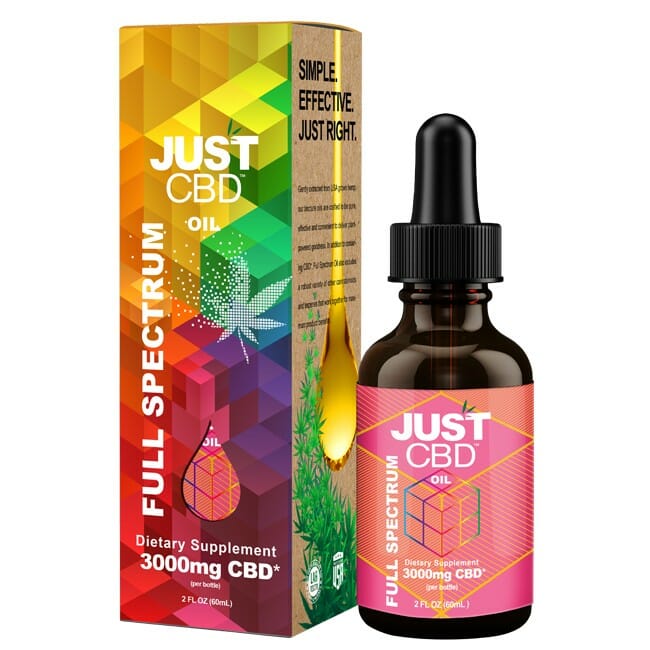 JustCBD - Full Spectrum CBD Tincture Best Sales Price - Tincture Oil