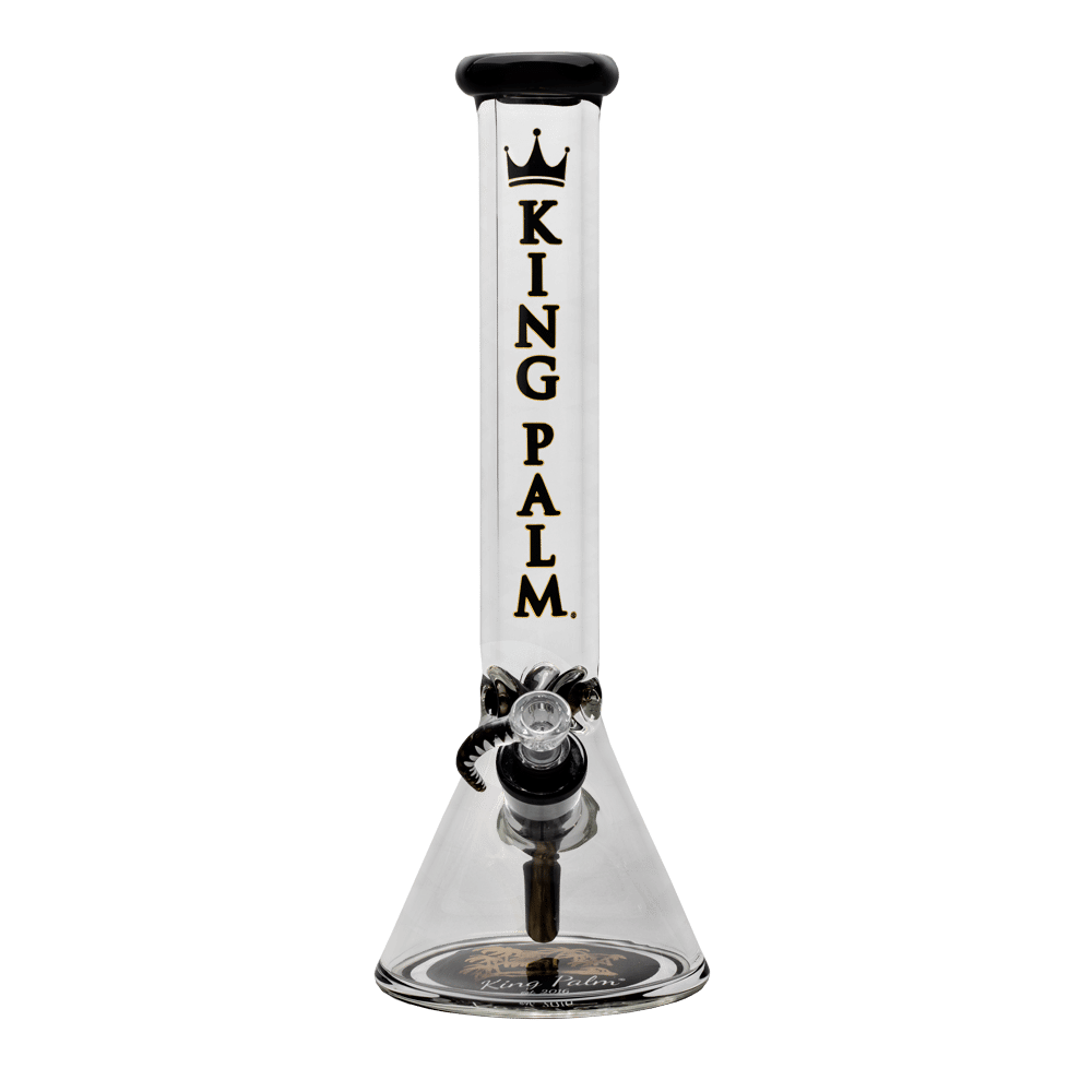 King Palm Limited Edition 16” Glass Beaker Bong with Ice Catcher Best Sales Price - Bongs