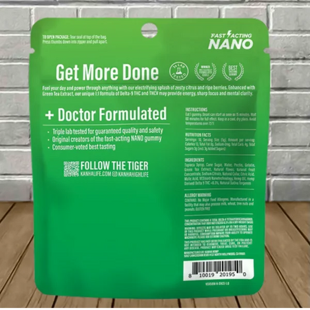 Kanha D9 + THCv Energy Blend Gummies 200mg Best Sales Price - Gummies