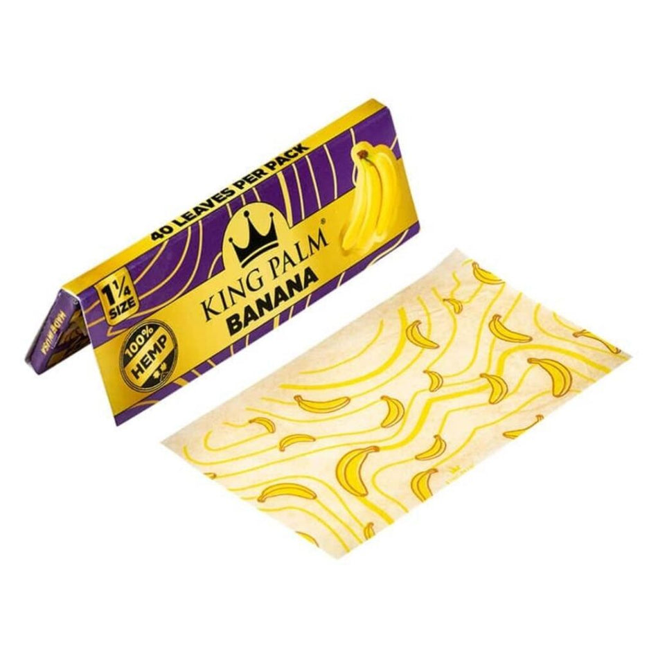 King Palm Flavored 1-1/4 inch Hemp Rolling Papers 40pc