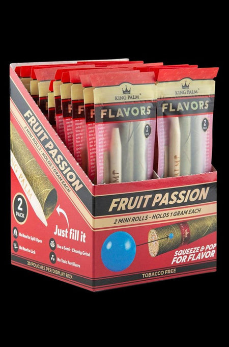 King Palm Hand Rolled Leaf Blunt Wraps - 20 Pack Best Sales Price - Rolling Papers & Supplies