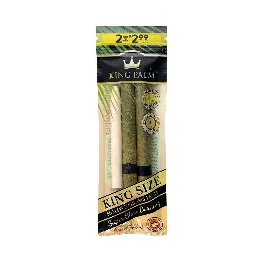 King Palm Kingsize Pre-Roll Wraps - 40 Total Rolls Bulk Best Sales Price - Pre-Rolls
