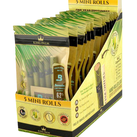 King Palm Mini Rolls Wrap Pouches - 75 Pack Best Sales Price - Pre-Rolls