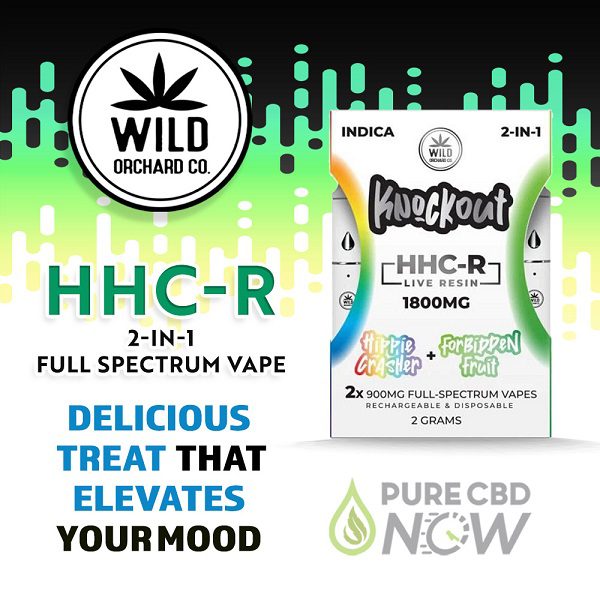 Wild Orchard Knockout 2-In-1 HHC-R Live Resin Full-Spectrum Vapes 1 Gram Best Sales Price - Vape Pens